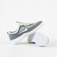 Nike SB Nyjah Free 2 Shoes - Smoke Grey / White - Light Smoke Grey thumbnail