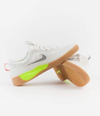 Nike SB Nyjah Free 2 Shoes - Summit White / Black - Bright Crimson