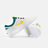 Nike SB Nyjah Free 2 Shoes - Summit White / University Gold - Geode Teal thumbnail