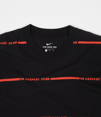 Nike SB On Deck Stripe T-Shirt - Black