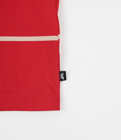 Nike SB On Deck Stripe T-Shirt - University Red