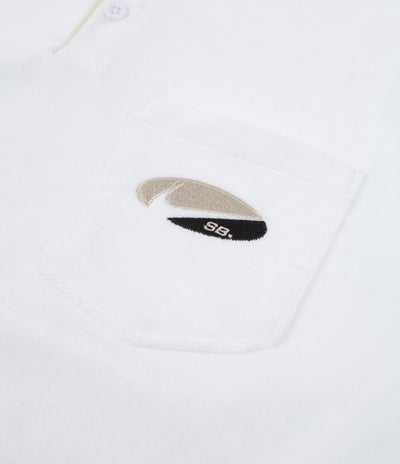 Nike SB On Deck Terry Polo Shirt - White / Fossil