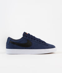 Nike SB Orange Label Blazer Low GT Shoes - Midnight Navy / Black - Midnight Navy