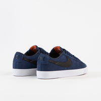 Nike SB Orange Label Blazer Low GT Shoes - Midnight Navy / Black - Midnight Navy thumbnail