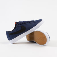 Nike SB Orange Label Blazer Low GT Shoes - Midnight Navy / Black - Midnight Navy thumbnail