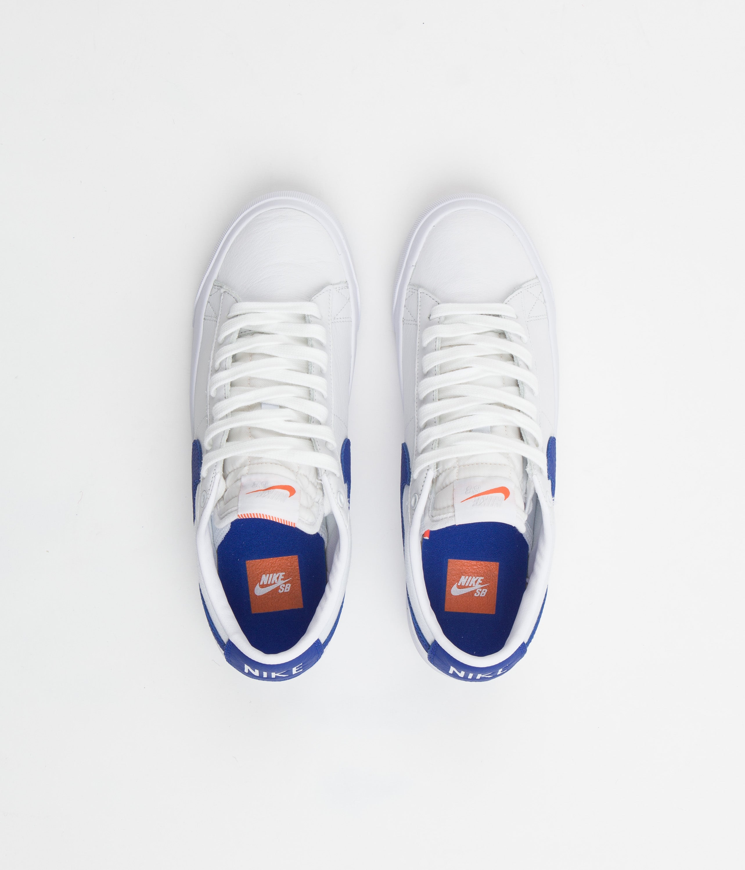 Nike SB Orange Label Blazer Low Pro GT Shoes - White / Varsity Royal ...