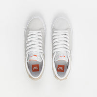 Nike SB Orange Label Blazer Low Pro GT Shoes - White / White - White - Summit White thumbnail