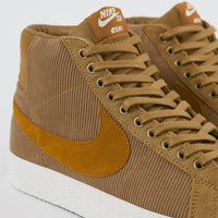 Nike SB Orange Label Blazer Mid 'Oski' Shoes - Muted Bronze / Burnt Sienna - Sail thumbnail
