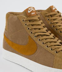 Nike SB Orange Label Blazer Mid 'Oski' Shoes - Muted Bronze