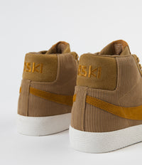 Nike SB Orange Label Blazer Mid 'Oski' Shoes - Muted Bronze