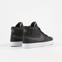 Nike SB Orange Label Blazer Mid Shoes - Black / Dark Grey - Black - White thumbnail