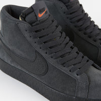 Nike SB Orange Label Blazer Mid Shoes - Dark Smoke Grey / Black - Dark Smoke Grey - Black thumbnail
