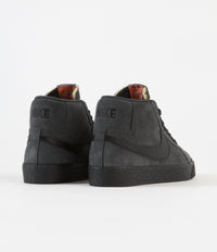Nike SB Orange Label Blazer Mid Shoes Dark Smoke Grey Black