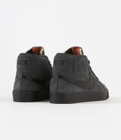 Nike SB Orange Label Blazer Mid Shoes - Dark Smoke Grey / Black - Dark Smoke Grey - Black