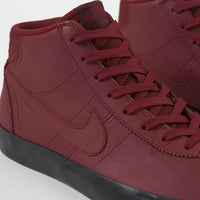 Nike SB Orange Label Bruin High 'L. Baker' Shoes - Team Red / Night Maroon - Black thumbnail
