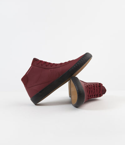 Nike SB Orange Label Bruin High 'L. Baker' Shoes - Team Red / Night Maroon - Black