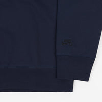 Nike SB Orange Label Crewneck Sweatshirt - Midnight Navy / Dark Obsidian thumbnail