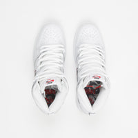 Nike SB Orange Label Dunk High Pro 'Oski' Shoes in White and Cool Grey and White - White thumbnail