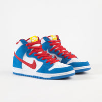 Nike SB Orange Label Dunk High Pro Shoes - Light Photo Blue / University Red thumbnail