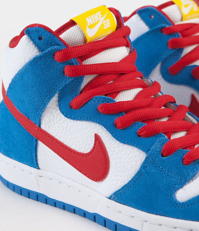 Nike SB Orange Label Dunk High Pro Shoes - Light Photo Blue / University Red