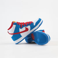 Nike SB Orange Label Dunk High Pro Shoes - Light Photo Blue / University Red thumbnail