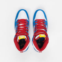 Nike SB Orange Label Dunk High Pro Shoes - Light Photo Blue / University Red thumbnail