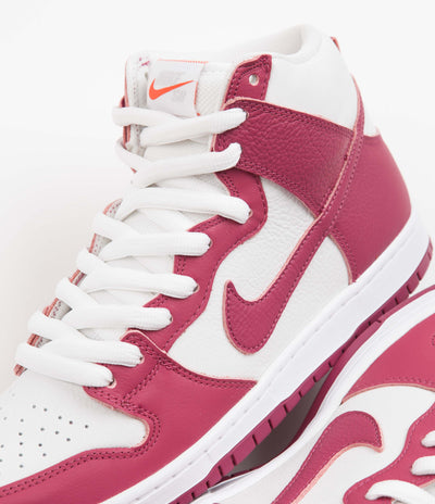 Nike SB Orange Label Dunk High Pro Shoes - Sweet Beet / Sweet Beet - White - Sweet Beet