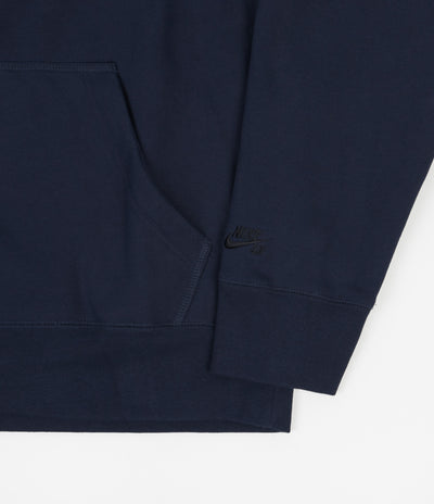 Nike SB Orange Label Hoodie - Midnight Navy / Dark Obsidian