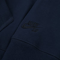 Nike SB Orange Label Hoodie - Midnight Navy / Dark Obsidian thumbnail