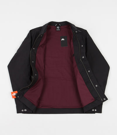 Nike SB Orange Label Jacket - Black / Night Maroon