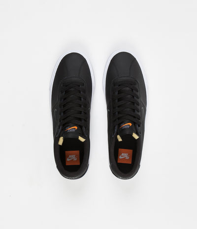 Nike SB Orange Label Bruin Ultra Shoes - Black / Dark Grey - Black - White