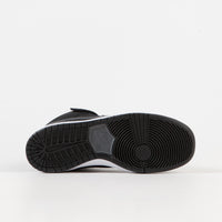 Nike SB Orange Label Dunk Mid Pro Shoes - Black / Dark Grey - Black - White thumbnail