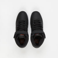 Nike SB Orange Label Dunk Mid Pro Shoes - Black / Dark Grey - Black - White thumbnail