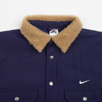 Nike SB Padded Flannel Jacket - Midnight Navy / Dark Driftwood / White thumbnail