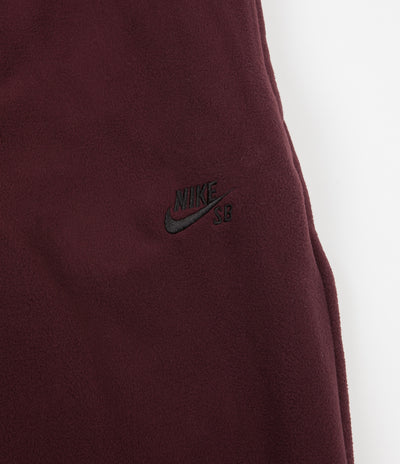 Nike SB Polartec Sweatpants - Burgundy Crush / Black