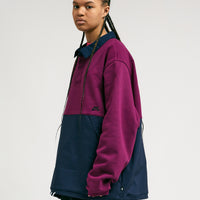 Nike SB Rugby Pullover Jacket in Sangria and Obsidian / Obsidian / Black thumbnail