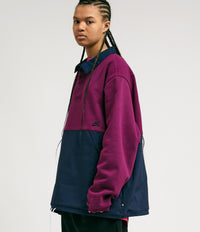 Nike SB Rugby Pullover Jacket in Sangria and Obsidian / Obsidian / Black