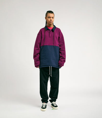 Nike SB Rugby Pullover Jacket in Sangria and Obsidian / Obsidian / Black