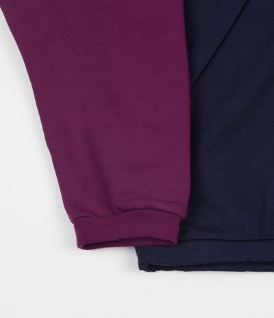 Nike SB Rugby Pullover Jacket in Sangria and Obsidian / Obsidian / Black