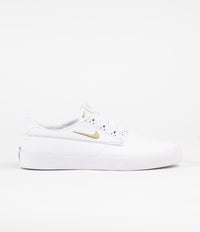 Nike SB Shane Premium Shoes - White / Metallic Gold - White - White