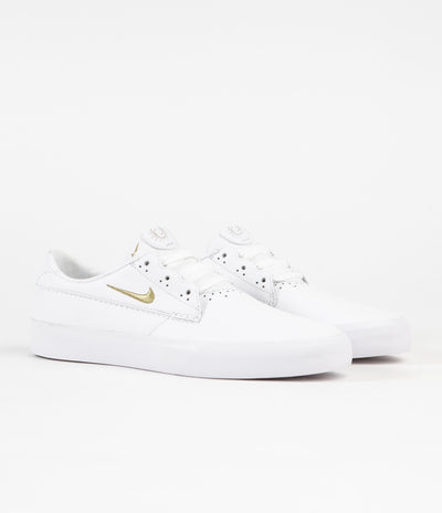Nike SB Shane Premium Shoes - White / Metallic Gold - White - White