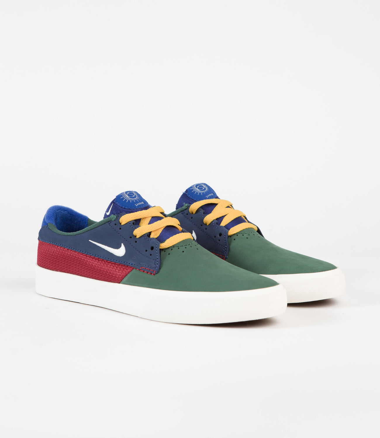 Nike SB Shane Shoes - Noble Green / Sail - Varsity Red - Navy | Flatspot