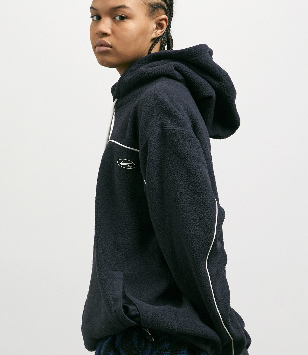 Nike SB Sherpa Fleece Hoodie - Black / Sail / Sail | Flatspot