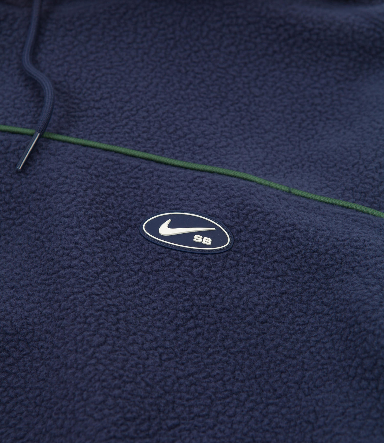 Nike SB Sherpa Fleece Hoodie Midnight Navy / Noble Green / Sail