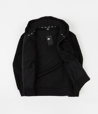 Nike SB Sherpa Hoodie - Black / Black