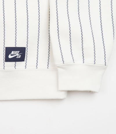 Nike SB Skate Crewneck Sweatshirt in Sail and Midnight Navy / Sail