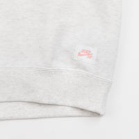 Nike SB Skate Short Sleeve Crewneck Sweatshirt - Birch Heather / Light Madder Root thumbnail