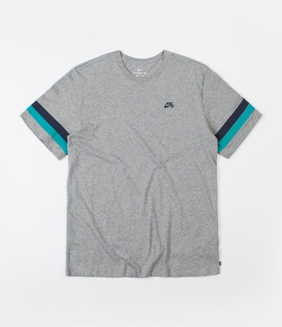 Nike SB Sleeve Stripe T-Shirt - Dark Grey Heather