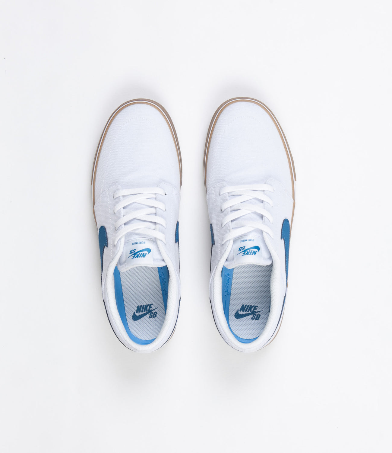 Nike SB Solarsoft Portmore II Canvas Shoes White Industrial