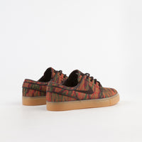 Nike SB Stefan Janoski Canvas Premium Shoes - Multi Colour / Velvet Brown - Gum Yellow thumbnail